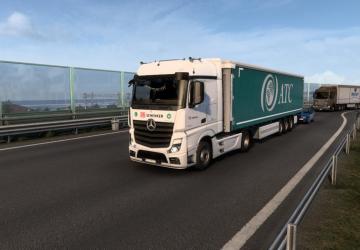 Mercedes Actros MP4 Interior and Skin version 1.0 for Euro Truck Simulator 2 (v1.42.x, 1.43.x)
