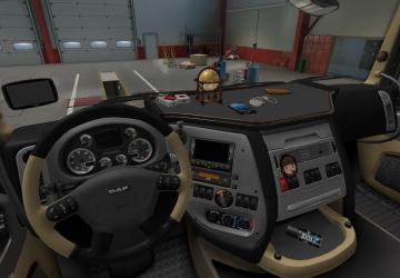 Interior «DAF» version 1.0 for Euro Truck Simulator 2 (v1.35.x, - 1.39.x)