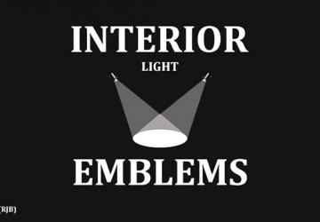 Interior Lights & Emblems version 8.5 for Euro Truck Simulator 2 (v1.40.x, - 1.43.x)