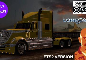 International Lonestar Reworked version 1.0 for Euro Truck Simulator 2 (v1.35.x, 1.36.x)