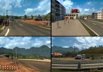 Island Zone Indonesian Map version 1.0 for Euro Truck Simulator 2 (v1.30.x, - 1.38.x)