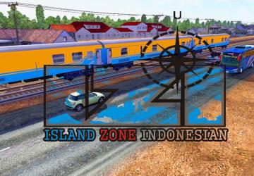 Island Zone Indonesian Map version 1.0 for Euro Truck Simulator 2 (v1.30.x, - 1.38.x)