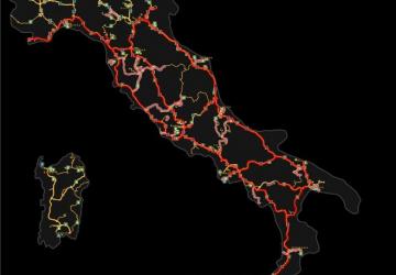 Map Itarevamp version 0.9 for Euro Truck Simulator 2 (v1.48.x)
