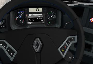 Renault T Steering Wheel Stitch Color Changes v1.0 for Euro Truck Simulator 2 (v1.35.x)