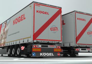 Kögel Trailers by Dotec version 1.03 (14.11.21) for Euro Truck Simulator 2 (v1.40.x, - 1.43.x)