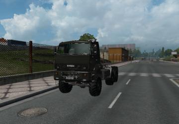 KAMAZ 65225 + low loader version 1.1 for Euro Truck Simulator 2 (v1.43.x)