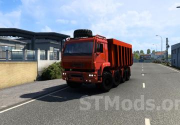 Kamaz (8x8) Monster version 13.06.22 for Euro Truck Simulator 2 (v1.44.x)