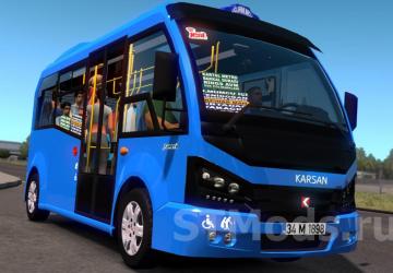 Karsan Jest version 2.1.1 for Euro Truck Simulator 2 (v1.46.x, 1.47.x)