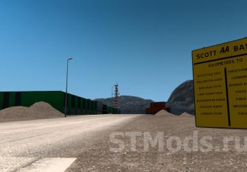 Map Antarctica Map version 05.04.25 for Euro Truck Simulator 2 (v1.54.x)