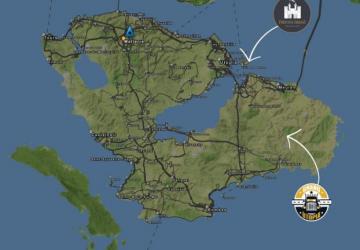 Map Grand Utopia Map version 1.15.5 for Euro Truck Simulator 2 (v1.49.x)