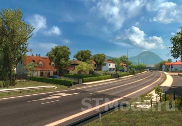 Project Balkans Map version 5.5 for Euro Truck Simulator 2 (v1.47.x)