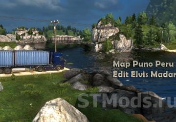 Puno Peru Map version 2.1 for Euro Truck Simulator 2 (v1.49.x)
