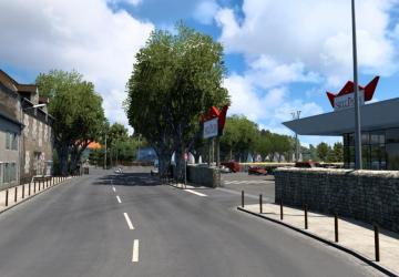 Map France Extension Map Sud de France version 1.9 for Euro Truck Simulator 2 (v1.48.x)