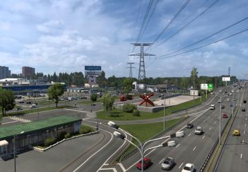 Map RusMap Russia Map version 2.54 for Euro Truck Simulator 2 (v1.54)