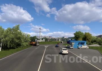 RusMap Russia Map version 2.55 for Euro Truck Simulator 2 (v1.55)