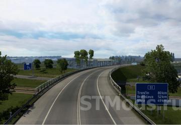 Map Slovakia Map version 6.6.5 for Euro Truck Simulator 2 (v1.49.x)