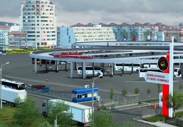 Turkey Map with Bus Stations version 1.0 for Euro Truck Simulator 2 (v1.43.x)