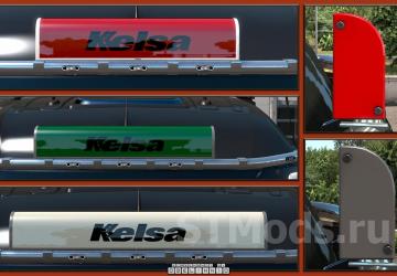 Kelsa LED illuminated nameboards version 1.4.2 for Euro Truck Simulator 2 (v1.46.x, 1.47.x)