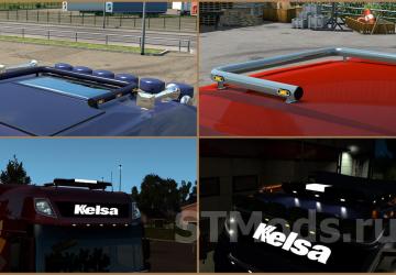 Kelsa Lightbars for DAF XF105 & 106 version 2.2.3 for Euro Truck Simulator 2 (v1.46.x, 1.47.x)