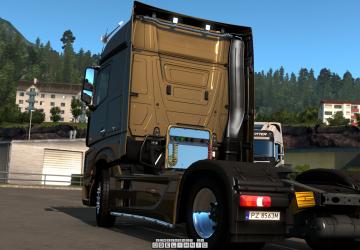 Kelsa Lightbars for MB Actros MP3 & MP4 version 1.3 for Euro Truck Simulator 2 (v1.42.x, 1.43.x)