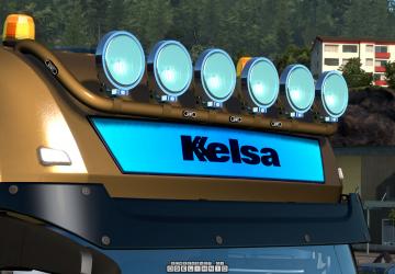 Kelsa Lightbars for MB Actros MP3 & MP4 version 1.3 for Euro Truck Simulator 2 (v1.42.x, 1.43.x)