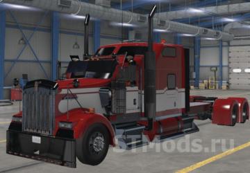 Kenworth W900 cabin cut version 1.2 for Euro Truck Simulator 2 (v1.48.x)