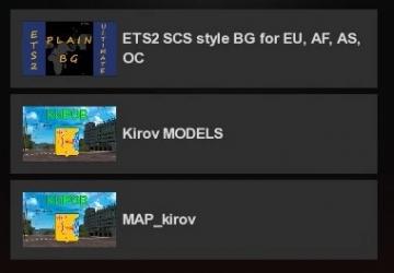 Map Kirov and Kirov Region version 1.1 for Euro Truck Simulator 2 (v1.42.x)