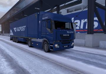 Kazpost Combo Pack for Iveco Stralis version 1.0 for Euro Truck Simulator 2 (v1.35.x)