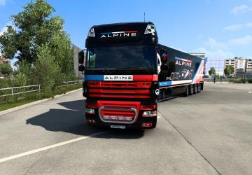 Alpine DAF Combo Skin version 1.0 for Euro Truck Simulator 2 (v1.40.x)