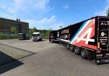 Alpine DAF Combo Skin version 1.0 for Euro Truck Simulator 2 (v1.40.x)