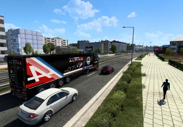 Alpine DAF Combo Skin version 1.0 for Euro Truck Simulator 2 (v1.40.x)
