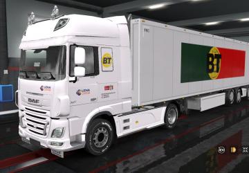 BT Combo Skin for Own Trailer and DAF Trucks v1.0 for Euro Truck Simulator 2 (v1.32.x, - 1.34.x)