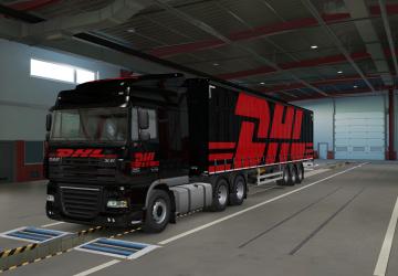 DHL Combo Skin for DAF 105 and Trailer version 1.0 for Euro Truck Simulator 2 (v1.36.x, 1.37.x)