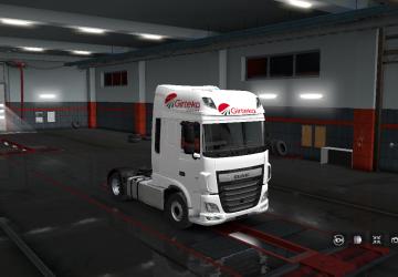 Girteka Logistic Combo Skin for DAF Euro 6 and Trailer v1.0 for Euro Truck Simulator 2 (v1.35.x, 1.36.x)