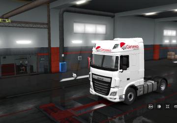 Girteka Logistic Combo Skin for DAF Euro 6 and Trailer v1.0 for Euro Truck Simulator 2 (v1.35.x, 1.36.x)