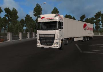 Girteka Logistic Combo Skin for DAF Euro 6 and Trailer v1.0 for Euro Truck Simulator 2 (v1.35.x, 1.36.x)