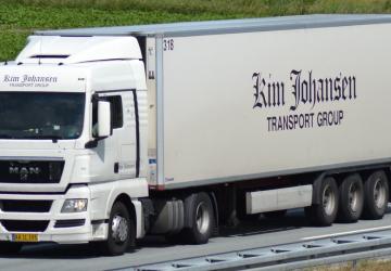Kim Johansen Transport Combo Skin version 1.0 for Euro Truck Simulator 2 (v1.40.x)