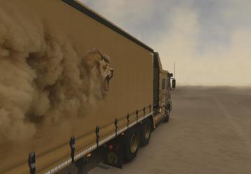 Lion Combo Skin for Agrosy Truck version 1.0 for Euro Truck Simulator 2 (v1.45-1.47)
