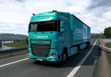 Askona Combo Skin Pack for DAF Euro 6 version 1.0 for Euro Truck Simulator 2 (v1.40.x)