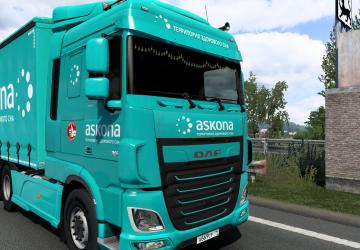 Askona Combo Skin Pack for DAF Euro 6 version 1.0 for Euro Truck Simulator 2 (v1.40.x)