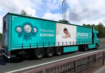 Askona Combo Skin Pack for DAF Euro 6 version 1.0 for Euro Truck Simulator 2 (v1.40.x)
