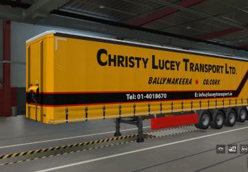 Christy Lucey Transport Combo Skin Pack version 1.0 for Euro Truck Simulator 2 (v1.41.x)