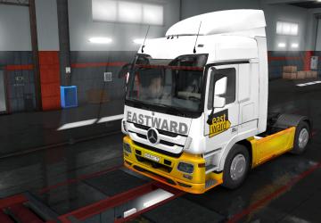 EastWard Combo Skin Pack for Mercedes Actros MP3 v1.0 for Euro Truck Simulator 2 (v1.34.x)