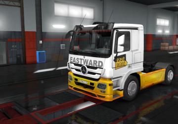 EastWard Combo Skin Pack for Mercedes Actros MP3 v1.0 for Euro Truck Simulator 2 (v1.34.x)