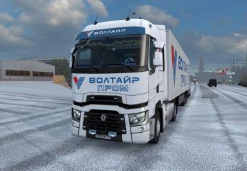 Voltaire Combo Skin Pack for Renault Range T v1.0 for Euro Truck Simulator 2 (v1.35.x, 1.36.x)