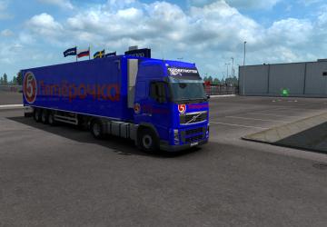 Pyaterochka Combo Skin for Volvo FH16 2009 v4.0 for Euro Truck Simulator 2 (v1.39.x, 1.40.x)