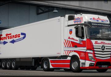 Sontransa Combo Skin for Mercedes-Benz Actros MP4 v1.0 for Euro Truck Simulator 2 (v1.38.x)