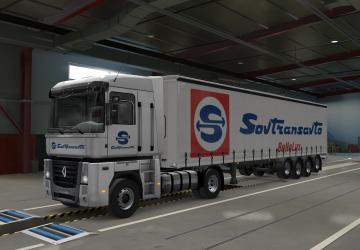 Combo Skin SovTransAuto for Renault Magnum and Trailer v1.0 for Euro Truck Simulator 2 (v1.37.x, - 1.43.x)
