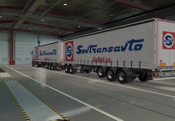 Combo Skin SovTransAuto for Renault Magnum and Trailer v1.0 for Euro Truck Simulator 2 (v1.37.x, - 1.43.x)