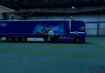 Special Comm Combo Skin for DAF XF 105 and Krone ProfiLiner v1.0 for Euro Truck Simulator 2 (v1.40.x)